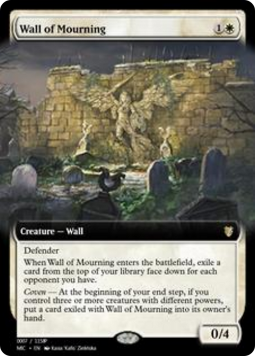 Wall of Mourning (PRM-93894) - rare - Foil