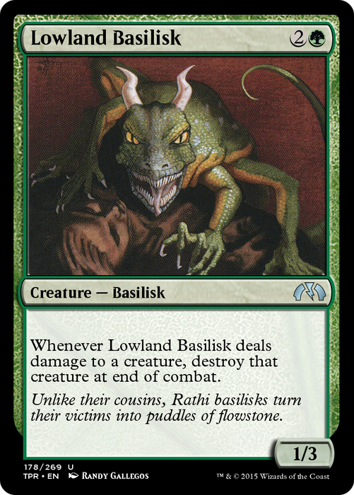 Lowland Basilisk (TPR-178) - uncommon - Foil