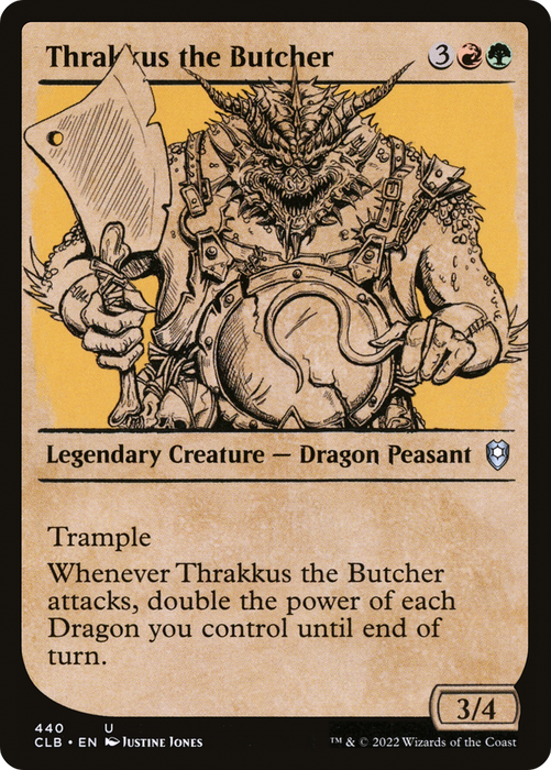 Thrakkus the Butcher (CLB-440) - uncommon: (Showcase) - Foil