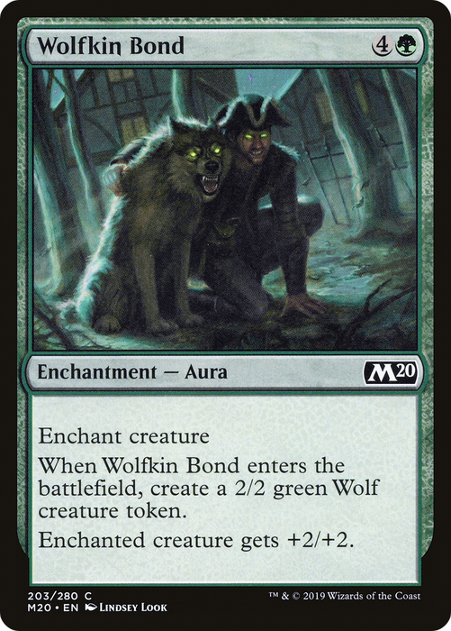 Wolfkin Bond (M20-203) - common - Foil
