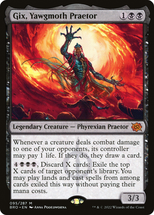 Gix, Yawgmoth Praetor (BRO-095) - mythic - Foil