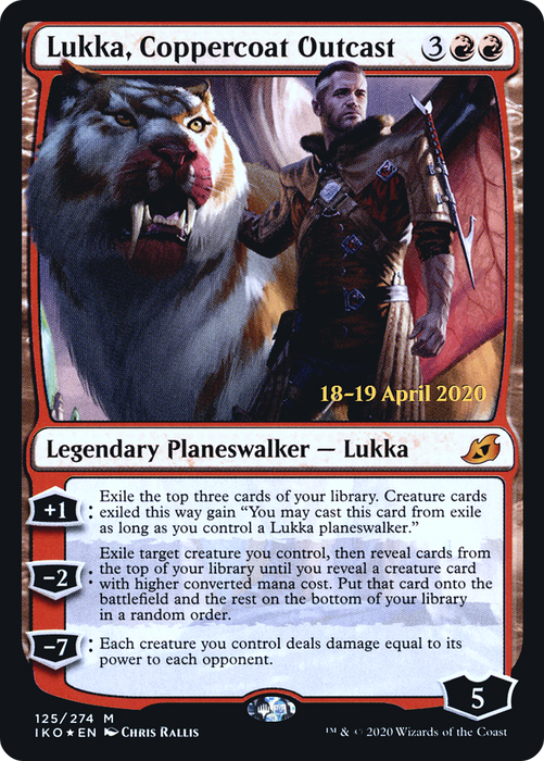 Lukka, Coppercoat Outcast (PRE-125S) - mythic - Foil