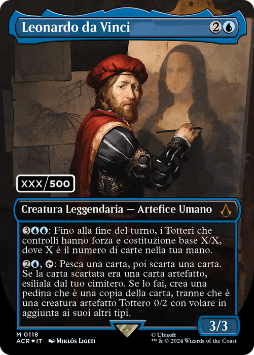 Leonardo da Vinci (ACR-118Z) - mythic (Borderless) - Foil