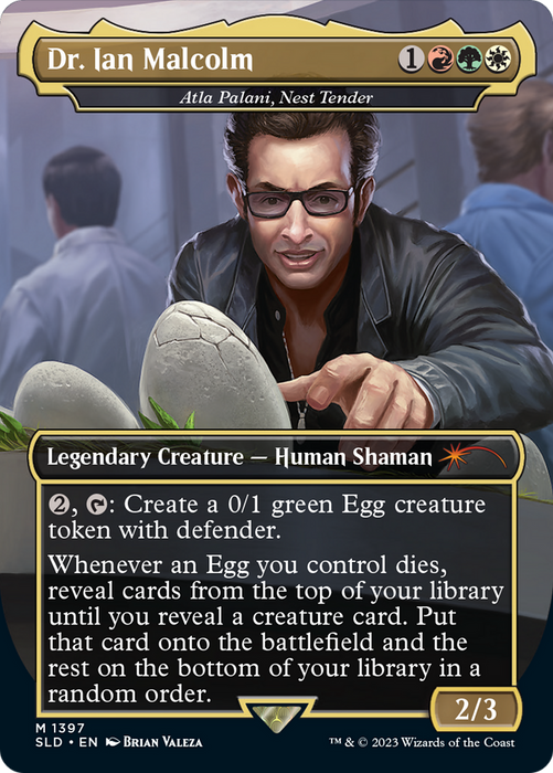 Atla Palani, Nest Tender (SLD-1397) - mythic / Dr. Ian Malcolm (Borderless)