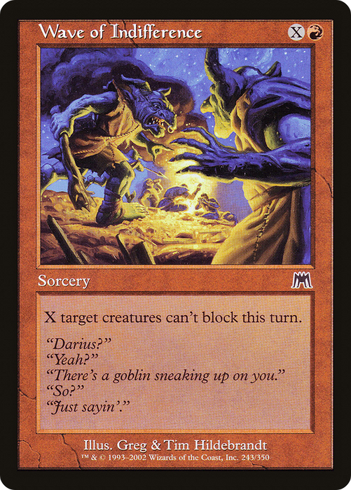 Wave of Indifference (ONS-243) - common - Foil