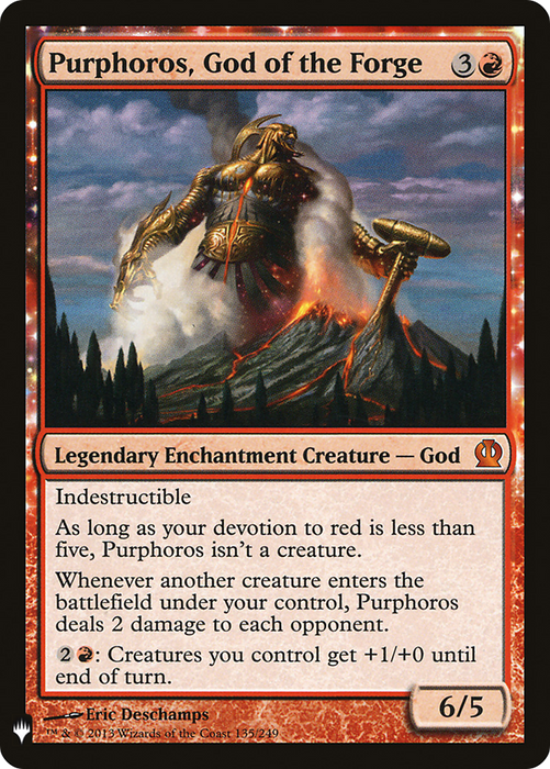 Purphoros, God of the Forge (LIST-THS-135) - mythic: (enchantment)