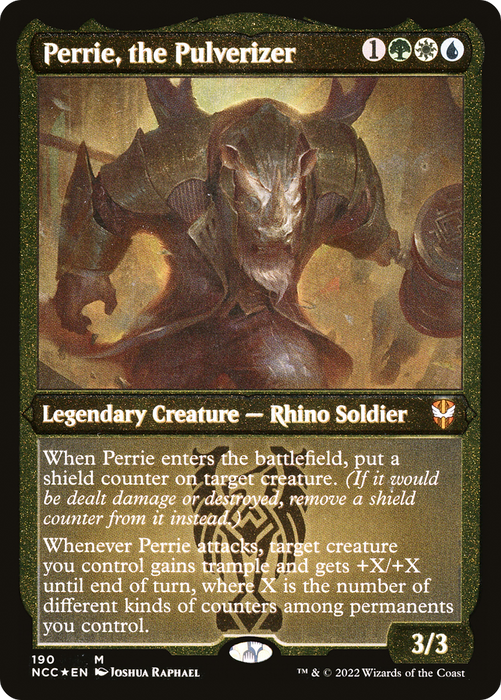 Perrie, the Pulverizer (NCC-190) - mythic - Etched Foil