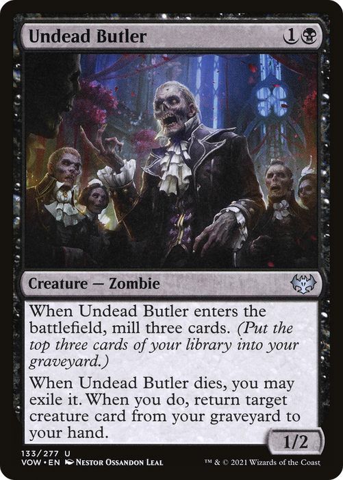 Undead Butler (VOW-133) - uncommon - Foil
