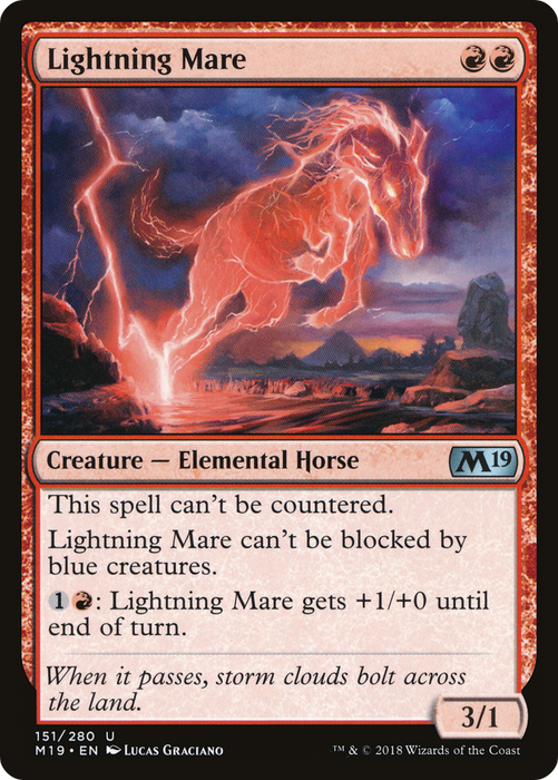 Lightning Mare (M19-151) - uncommon - Foil