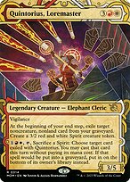 Quintorius, Loremaster (MOM-314) - rare: (Showcase) (Borderless)