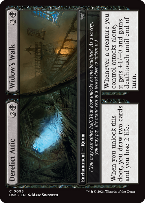Derelict Attic // Widow's Walk (DSK-093) - common - Foil
