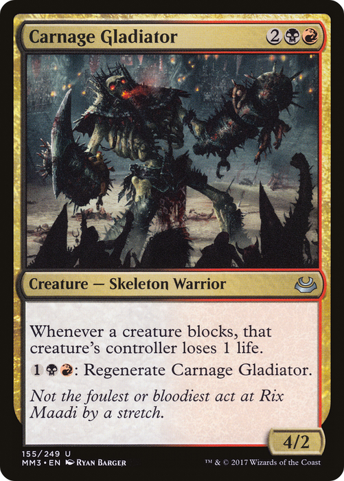 Carnage Gladiator (MM3-155) - uncommon - Foil