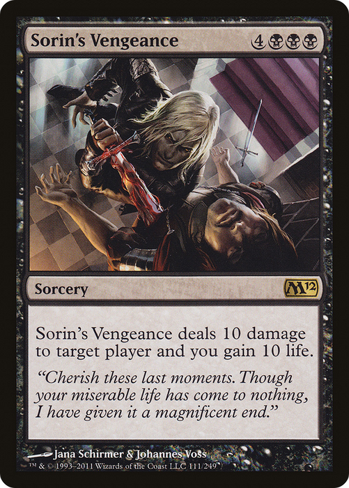 Sorin's Vengeance (M12-111) - rare - Foil