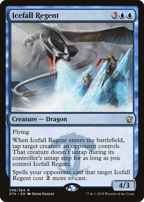 Icefall Regent (DTK-058) - rare - Foil