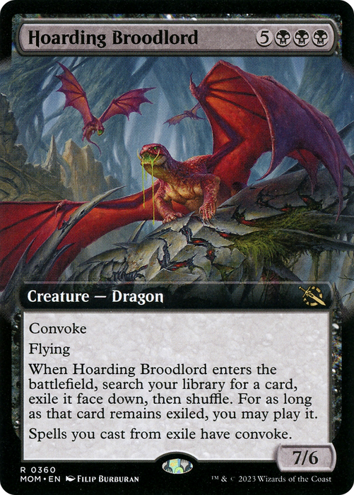 Hoarding Broodlord (MOM-360) - rare: (Extended Art)