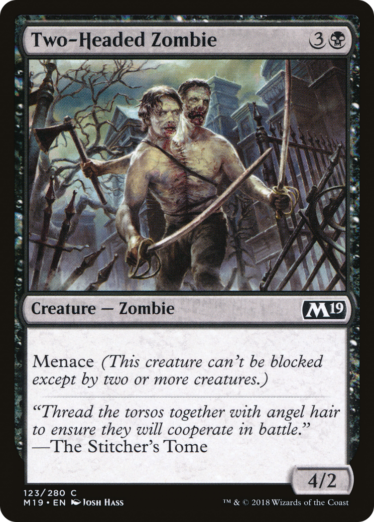 Two-Headed Zombie (M19-123) - common - Foil
