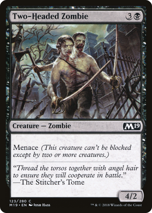 Two-Headed Zombie (M19-123) - common - Foil