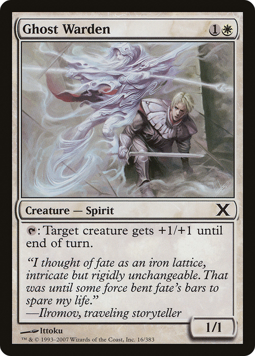 Ghost Warden (10E-016) - common - Foil