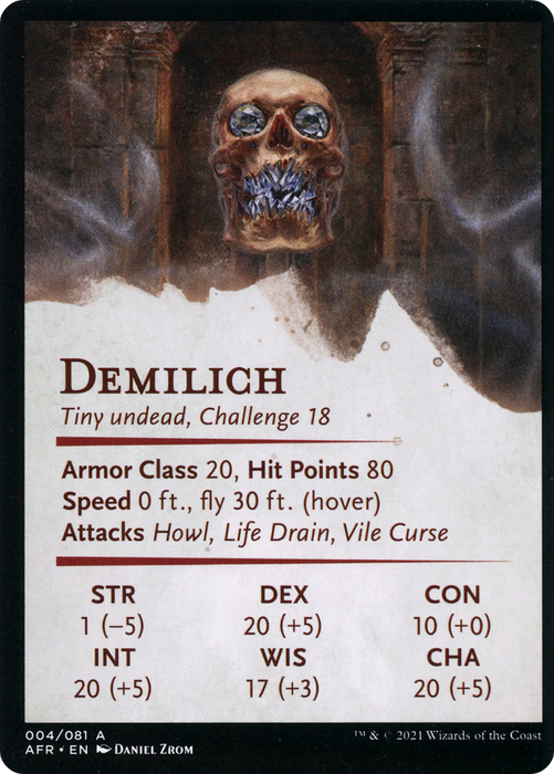 Demilich // Demilich (AAFR-004) - common (Borderless) - Foil
