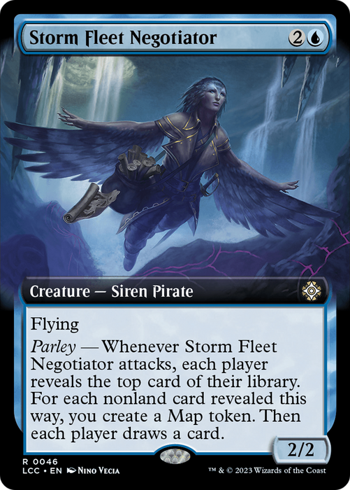 Storm Fleet Negotiator (LCC-046) - rare: (Extended Art)