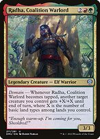 Radha, Coalition Warlord (DMU-211) - uncommon