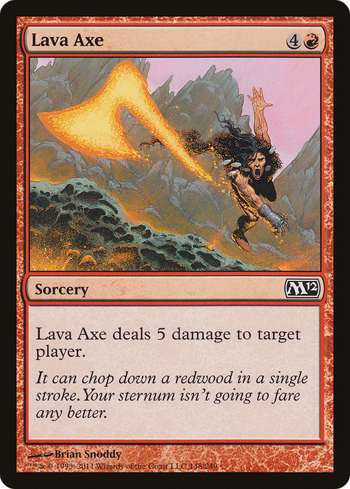 Lava Axe (M12-148) - common - Foil