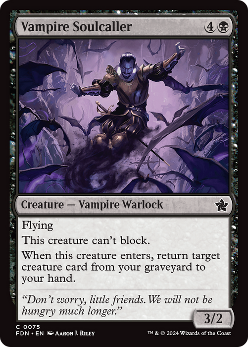 Vampire Soulcaller (FDN-075) - common - Foil