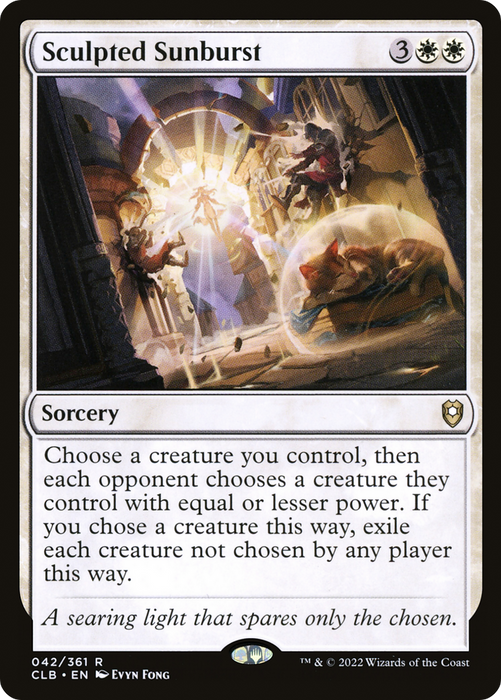Sculpted Sunburst (CLB-042) - rare - Foil