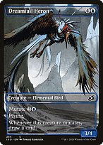 Dreamtail Heron (IKO-284) - common: (Showcase) - Foil