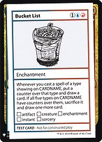 Bucket List (CMB1-089) - rare
