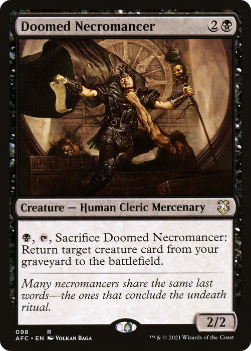 Doomed Necromancer (AFC-098) - rare