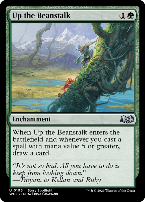 Up the Beanstalk (WOE-195) - uncommon - Foil