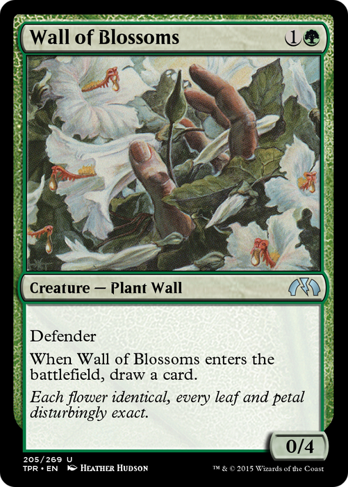 Wall of Blossoms (TPR-205) - uncommon - Foil