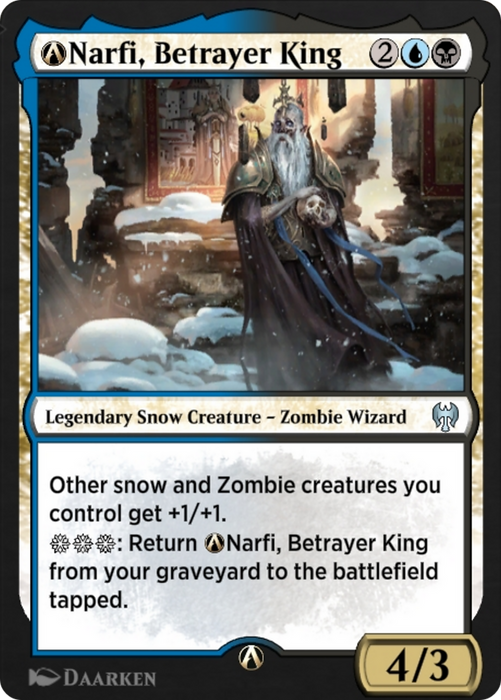 A-Narfi, Betrayer King (KHM-A-224) - uncommon: (snow)