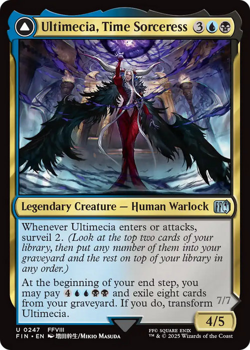 Ultimecia, Time Sorceress // Ultimecia, Omnipotent (FIN-247) - uncommon - Foil