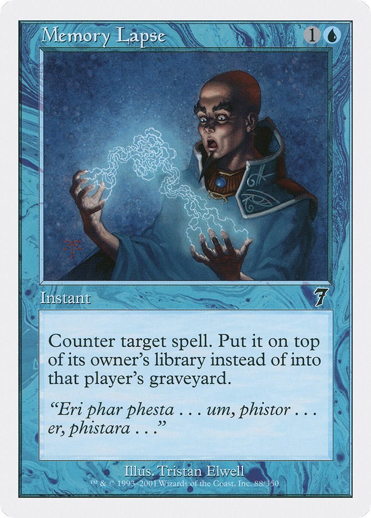 Memory Lapse (7ED-088) - common