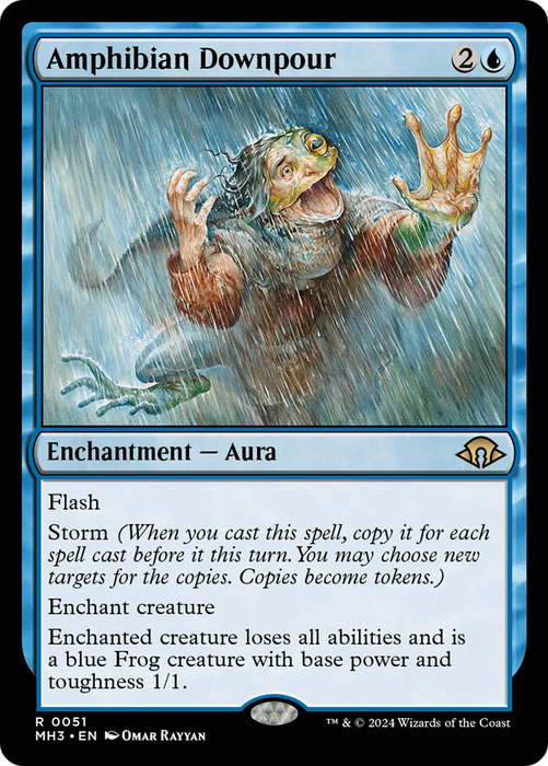Amphibian Downpour (MH3-051) - rare