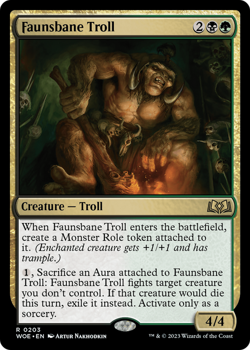 Faunsbane Troll (WOE-203) - rare - Foil