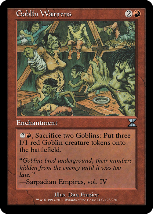 Goblin Warrens (ME4-123) - uncommon - Foil
