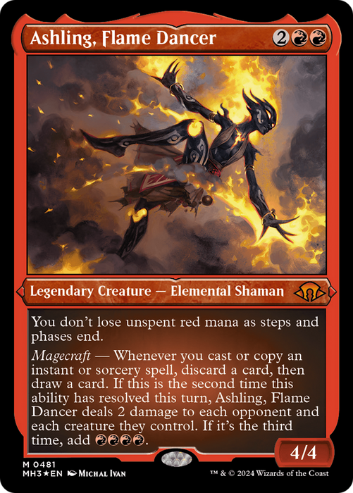 Ashling, Flame Dancer (MH3-481) - mythic - Etched Foil