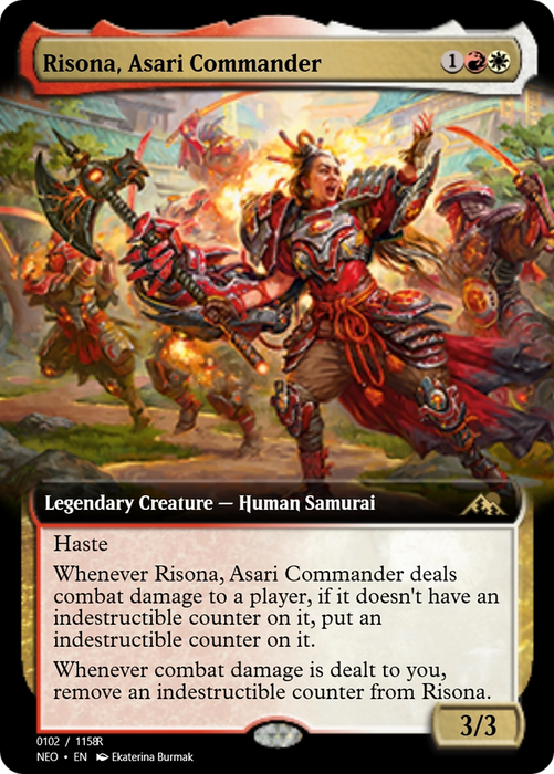 Risona, Asari Commander (PRM-98067) - rare - Foil