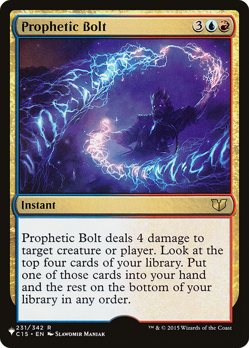 Prophetic Bolt (LIST-C15-231) - rare