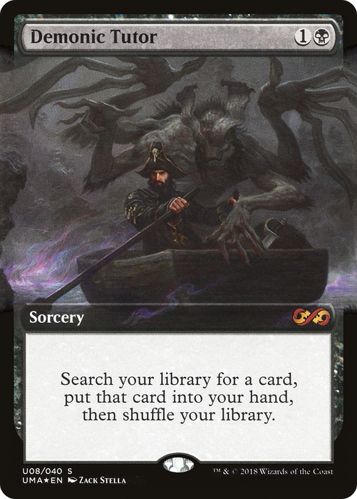 Demonic Tutor (UMA:BT-0U8) - mythic: (Extended Art) - Foil