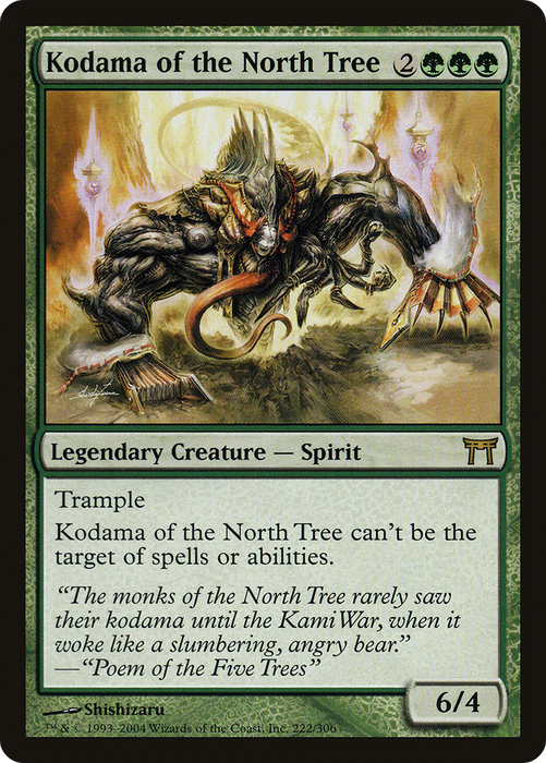 Kodama of the North Tree (CHK-222) - rare - Foil