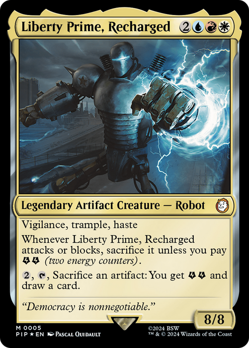 Liberty Prime, Recharged (PIP-005) - mythic - Foil