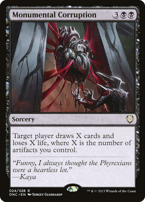 Monumental Corruption (ONC-024) - rare - Foil