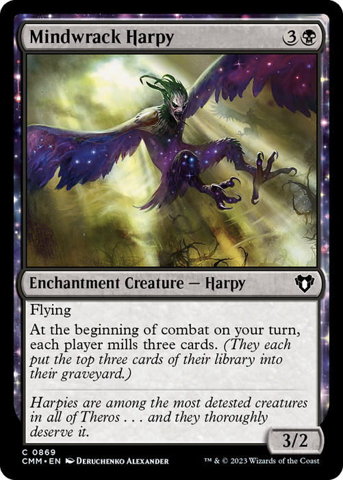 Mindwrack Harpy (CMM-869) - common: (enchantment)
