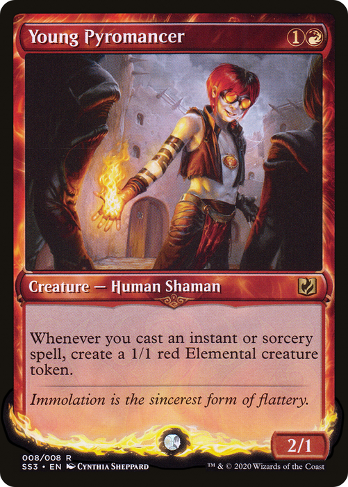 Young Pyromancer (SS3-008) - rare - Foil