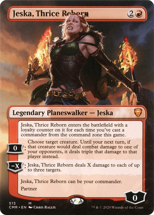 Jeska, Thrice Reborn (CMR-513) - mythic (Borderless) - Foil
