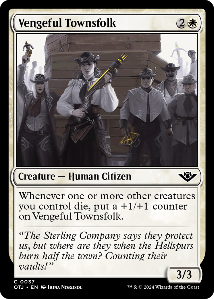 Vengeful Townsfolk (OTJ-037) - common